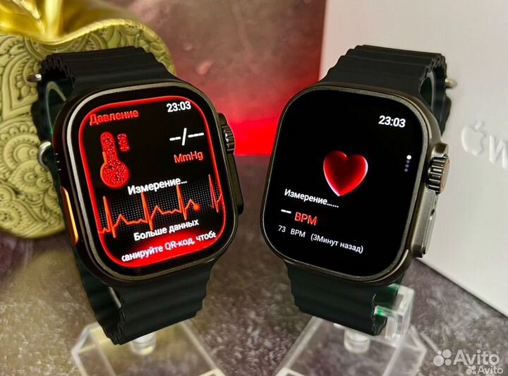 Apple Watch Ultra с яблоком