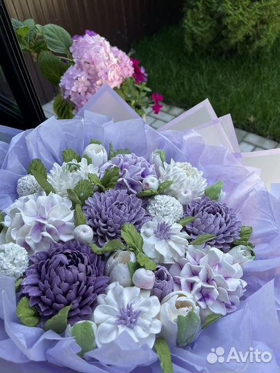 Букеты, съедобные композиции из зефира