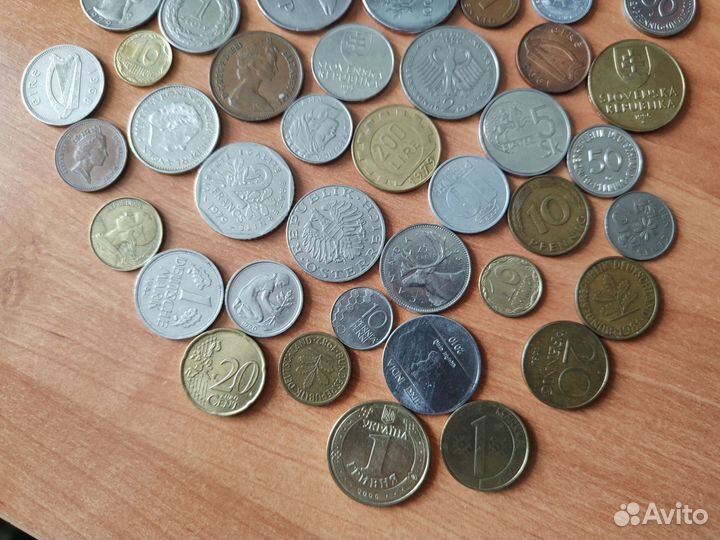 Иностранные монеты 47 шт