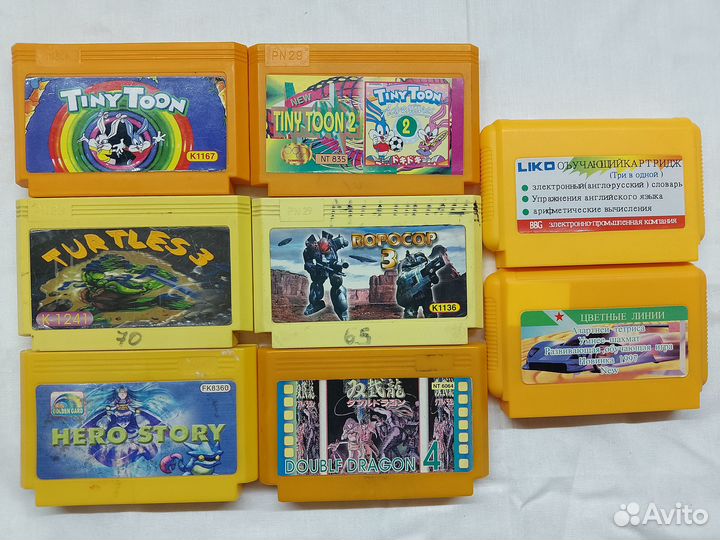 Dendy картриджи 90-ых