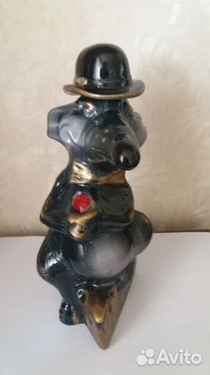 Штоф коллекционный керамический.Крыса