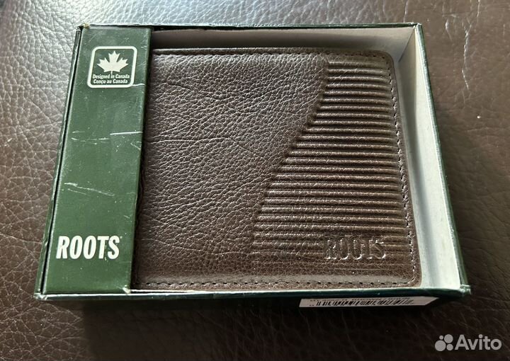 Кошелек мужской кожаный Roots(Канада)