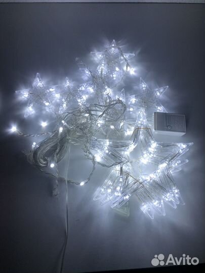 Новогодняя гирлянда на окно