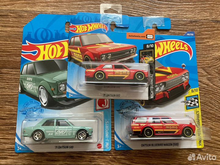 Hot Wheels - Datsun 510 (3 модели)