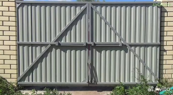 Ворота распашные по договору
