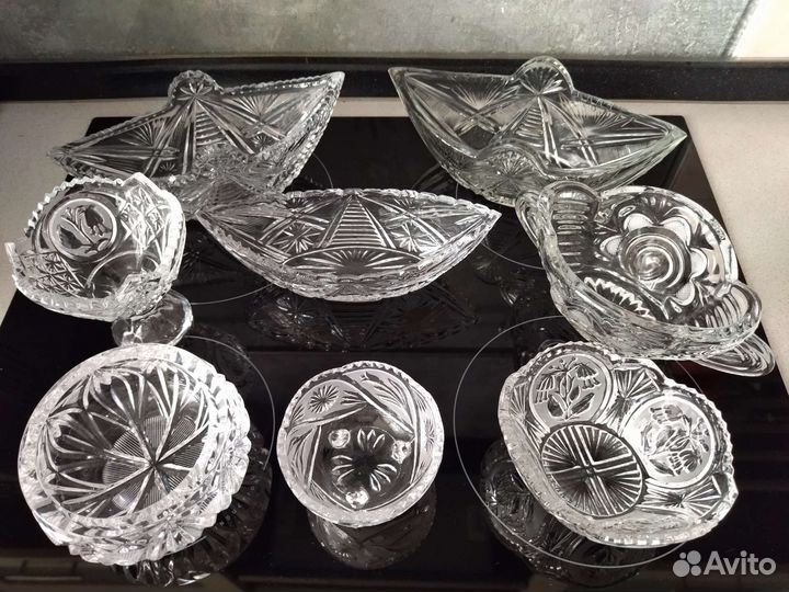 Хрусталь СССР конфетницы салатники
