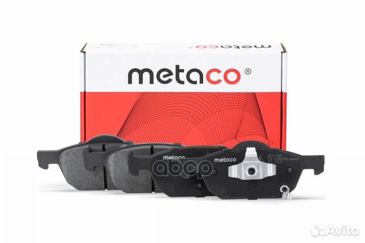 Колодки тормозные передние к-кт 3000-285 metaco