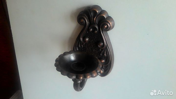 Подсвечник на 1 свечу времен СССР настенный винтаж