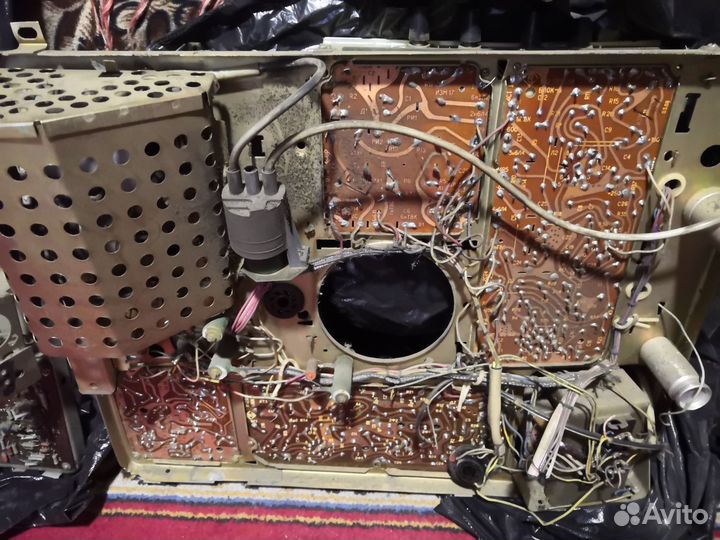 Ламповый телевизор рекорд 312, плата. Тсш-170