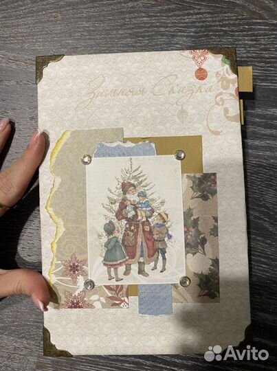 Новогодний альбом скрапбукинг ручной работы