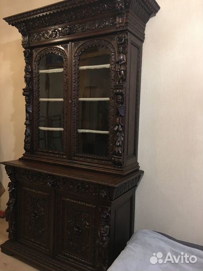 Старинный антикварный шкаф-буфет, XIX век, Франция