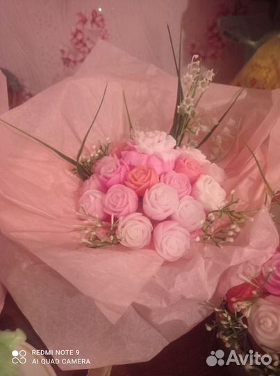 Букеты из мыла, ручной работы