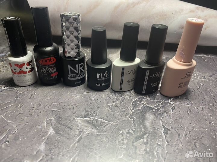 Набор гель лаков, праймер, базы, топ