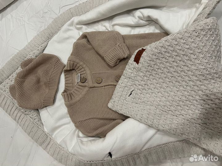 Конверт одеяло на выписку теплый