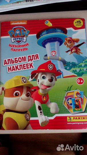 Щенячий патруль наклейка Panini