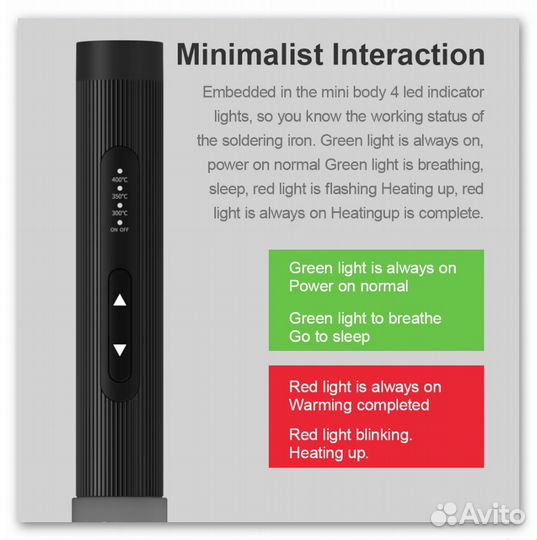 Портативный паяльник gvda GD301 PD/QC+DC 72W