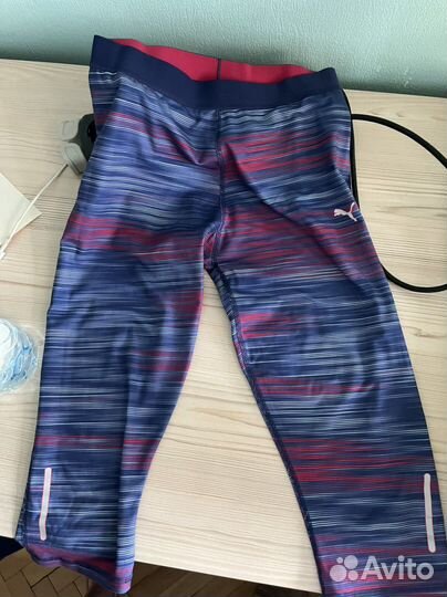 Лосины-бриджи женские для спорта puma s-m