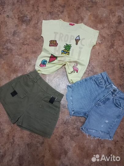 Одежда для девочки на возраст 12-14 лет пакетом