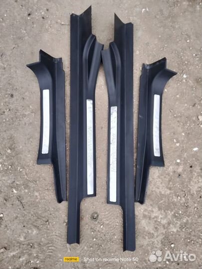 Накладки порогов Mercedes w203