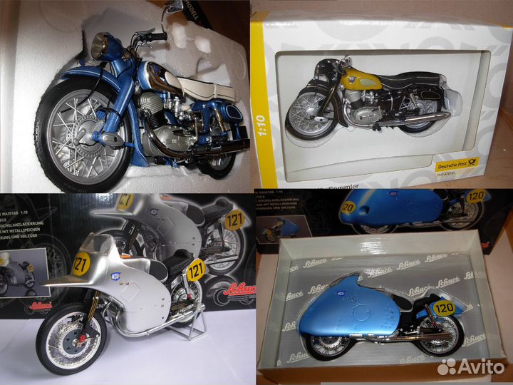 1/10 модели BMW NSU DKW Harley мотоцикл мотороллер