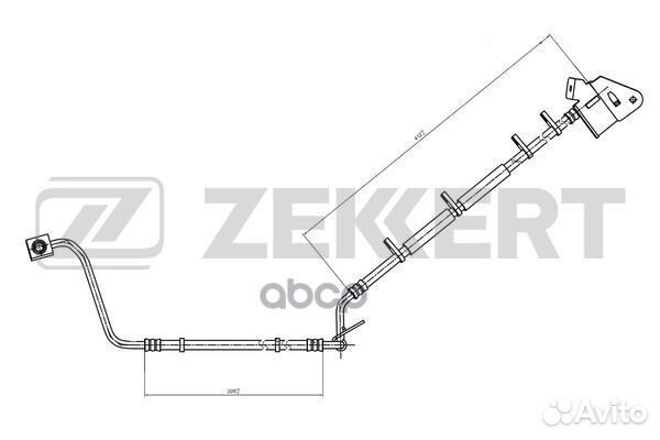 Шланг тормозной передний правый Jeep Grand Cher