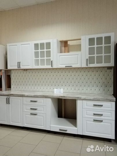 Кухня Мадлен Белый 2,8м Классика-Прованс