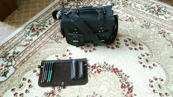 Портфель из натуральной кожи