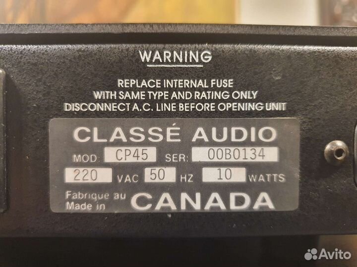 Classe Audio Предусилит./Усилит.мощности/ Hi-End