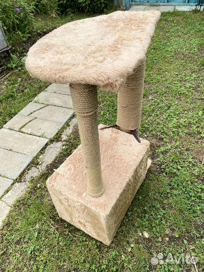 Кошачий домик с когтеточкой