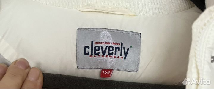 Пуховик новый зимний для девочки cleverly