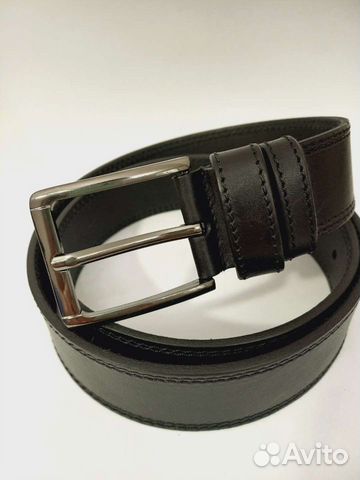 Мужской ремень черный