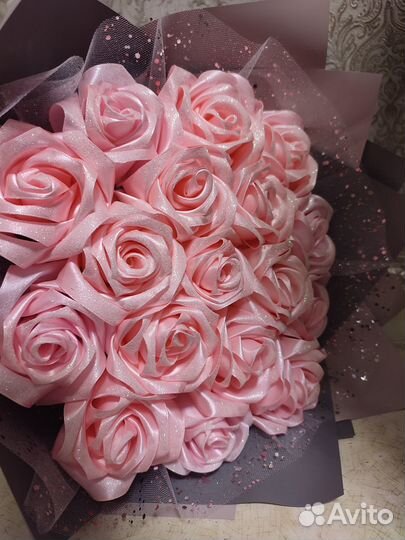 Букет из атласных лент