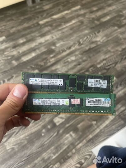 Оперативная память ddr3, 2 по 4гб, серверная