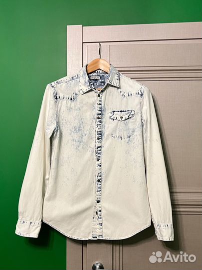 Джинсовая рубашка calvin clein jeans S