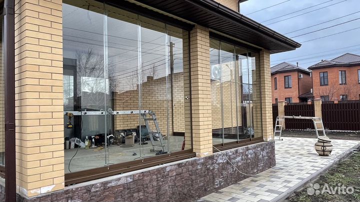 Раздвижные окна из двери для террас и веранд