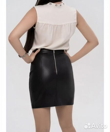 Юбка экокожа, 44 размер