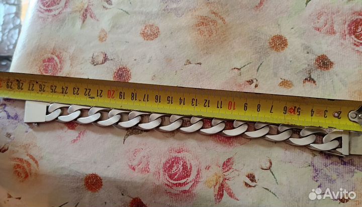 Серебряный браслет мужской 925 на крупную руку