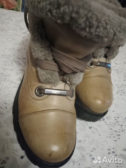 Женские зимние ботинки из натуральной кожи 38