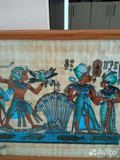 Картина из папируса (Египет)