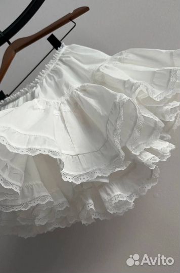 Юбка с кружевом Miu Miu