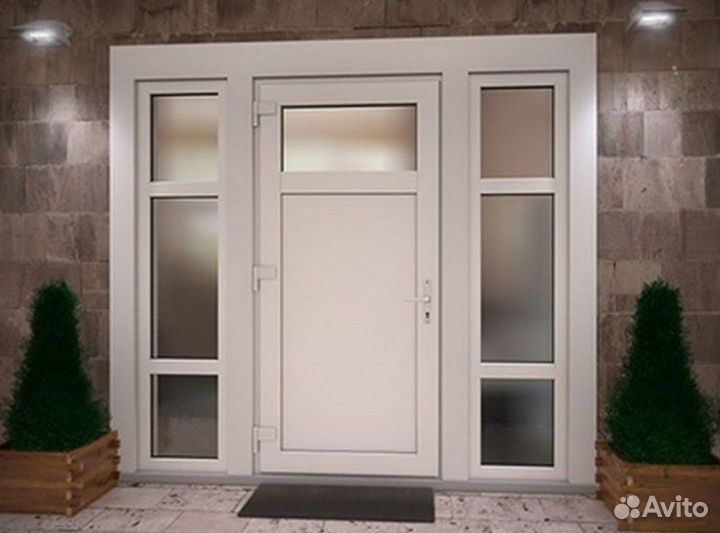 Пластиковые двери от производителя. Входная группа