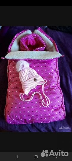 Комплект на выписку для девочки зима