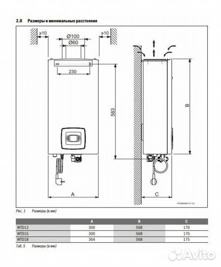 Газовый котел bosh wtd 12 ame