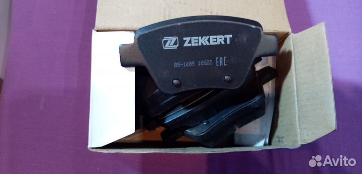 Zekkert BS1185 Колодки тормозные дисковые задние