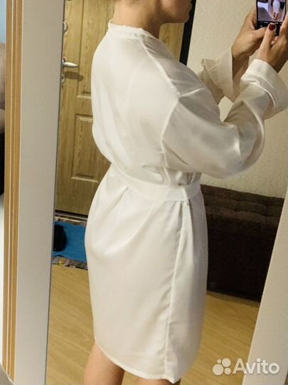 Халат женский шелковый