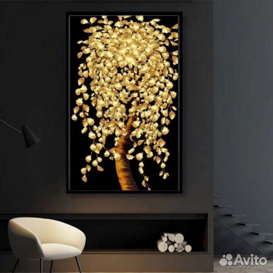 Картина Маслом на холсте Дерево