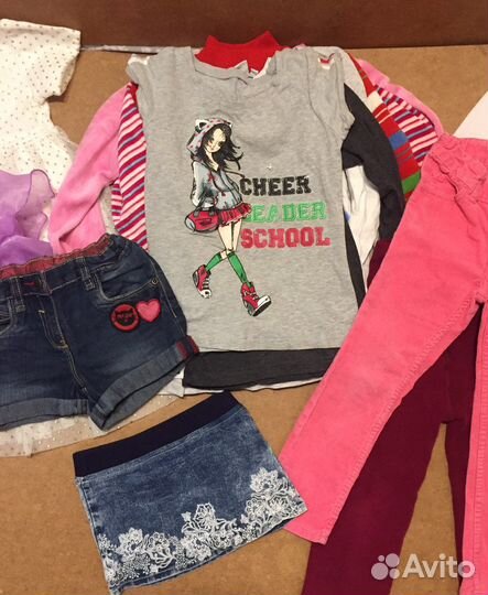 Вещи на девочку пакетом 100-110 рост