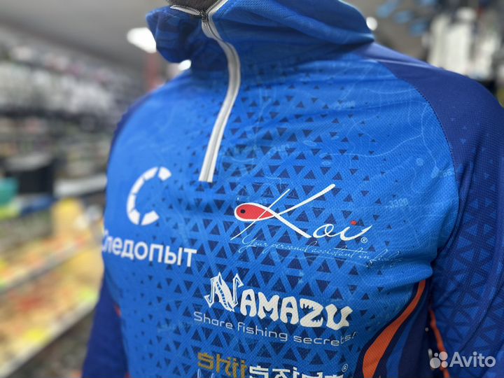 Джерси для рыбалки с капюшоном