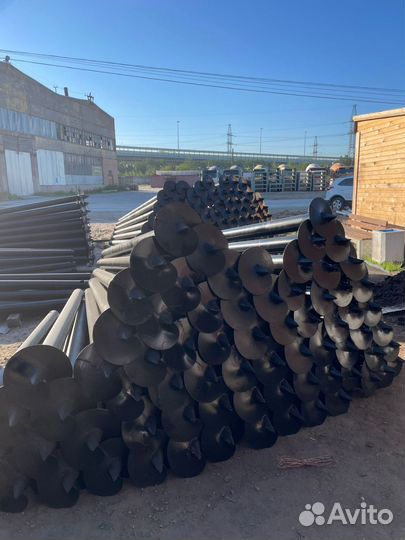 Винтовые сваи для забора с установкой