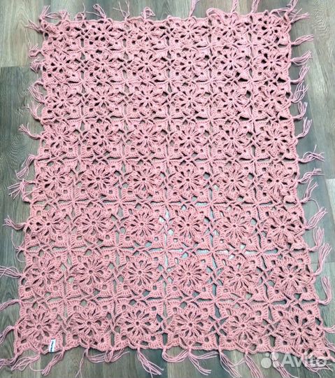 Плед вязаный